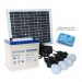Solar camping led lights kit with 2 or 4 bulbs